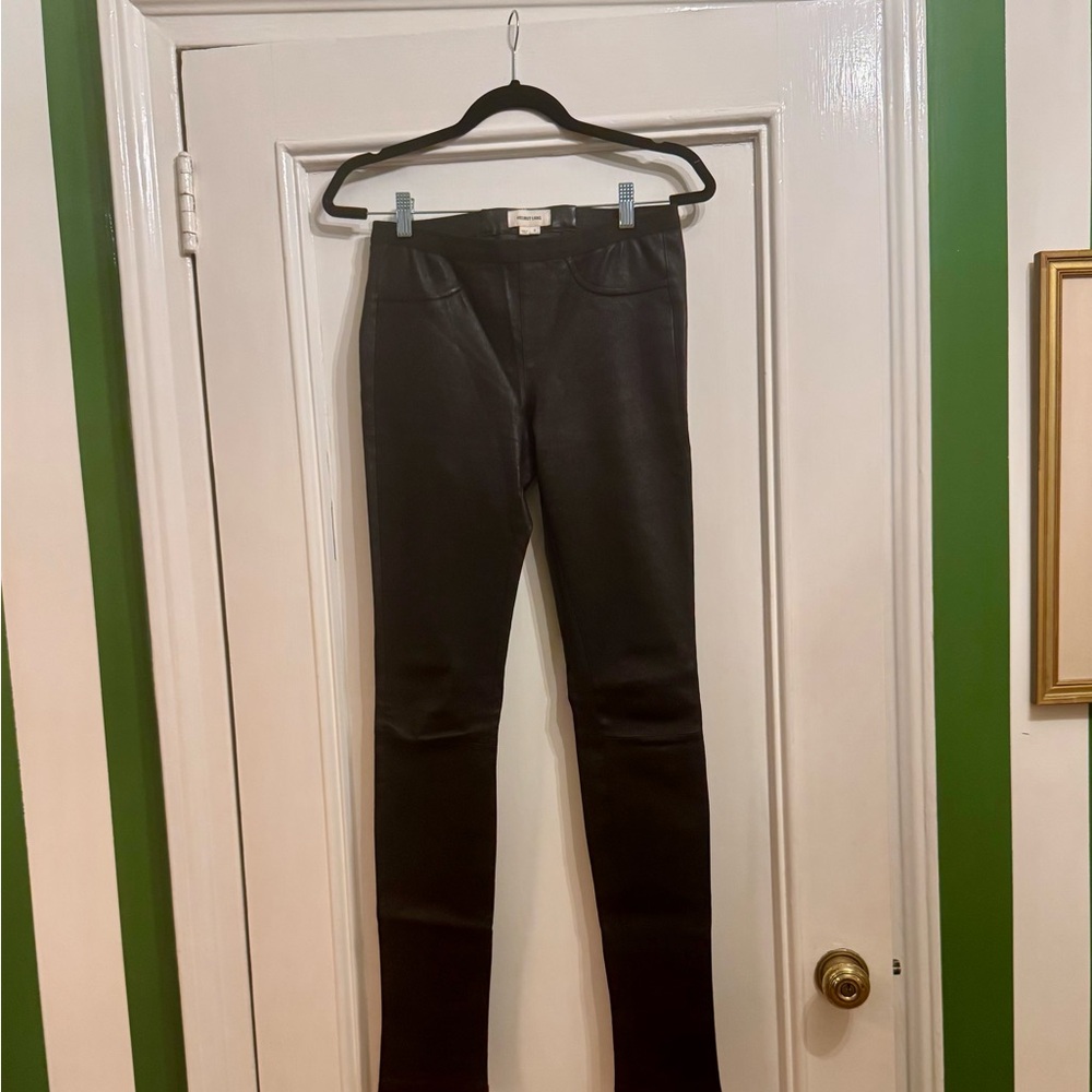 Helmut Lang Black Lamb Leather Pants Sz6